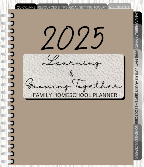 2025 Family Homeschool Digital Planner