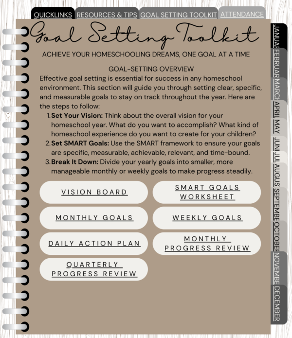 2025 Family Homeschool Digital Planner - Image 2