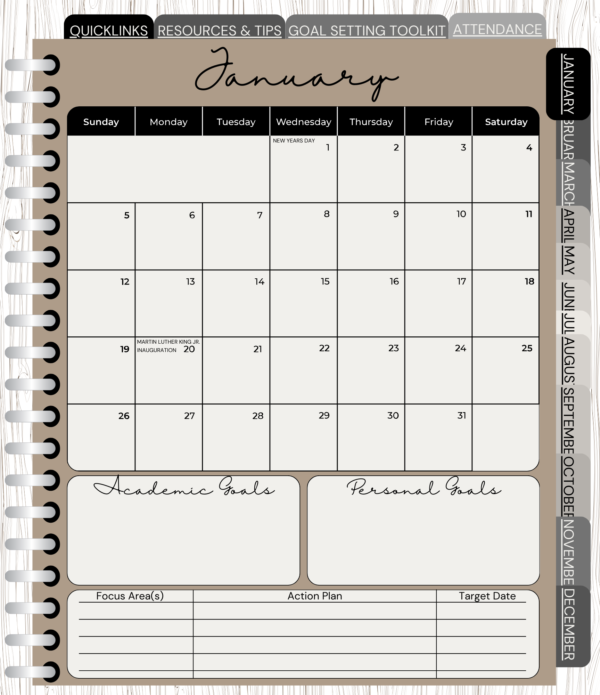 2025 Family Homeschool Digital Planner - Image 3