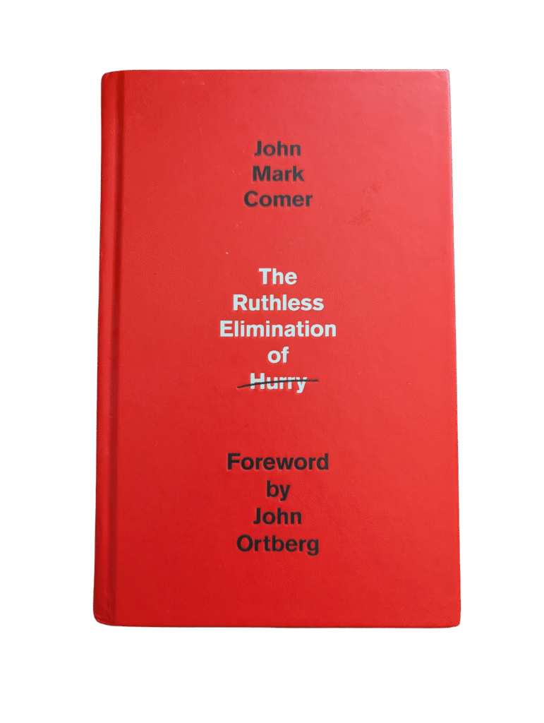 The Ruthless Elimination of Hurry by John Mark Comer — a powerful Christian book about slowing down, simplifying life, and finding true rest in a hurried world. Ideal for anyone seeking a more intentional, spiritually grounded lifestyle. As an Amazon Associate, I earn from qualifying purchases.